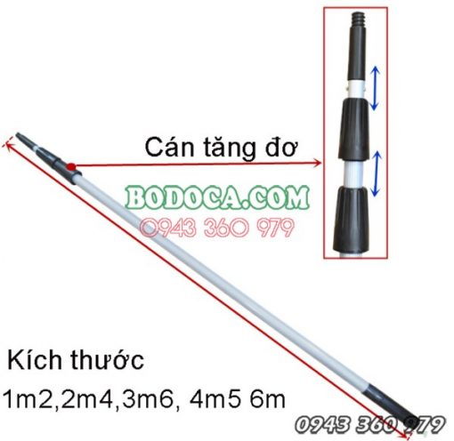 Cây nối dài gạt lau kính chính hãng-Bodoca